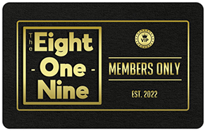 Eight One Nine Members Only Card